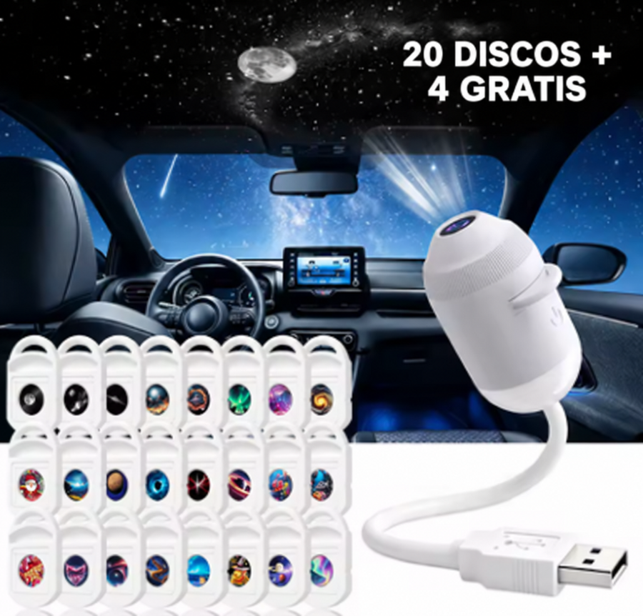 ORBILUM – Proyector Galaxia con Discos Intercambiables