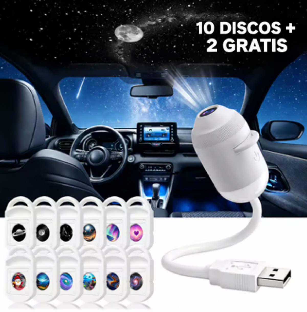 ORBILUM – Proyector Galaxia con Discos Intercambiables